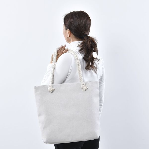 Jute Handtasche, Schmetterlings-Muster, 42x34 cm, Schmetterling image number 3