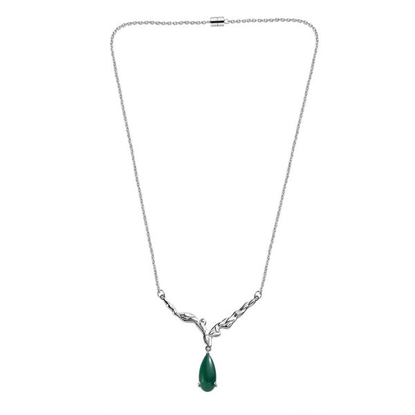 Verde Onyx Halskette, 45 cm - 5,31 ct. image number 4