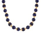 Lapislazuli Halskette, ca. 45 cm, vergoldet ca. 355,00 ct