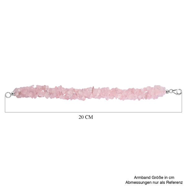 Rosenquarz Armband, 19 cm - 120 ct. image number 4