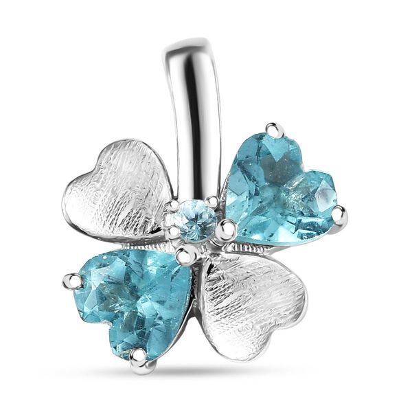 D’joy AA Betroka Blauer Apatit Anhänger 925 Silber rhodiniert ca. 0.94 ct image number 0