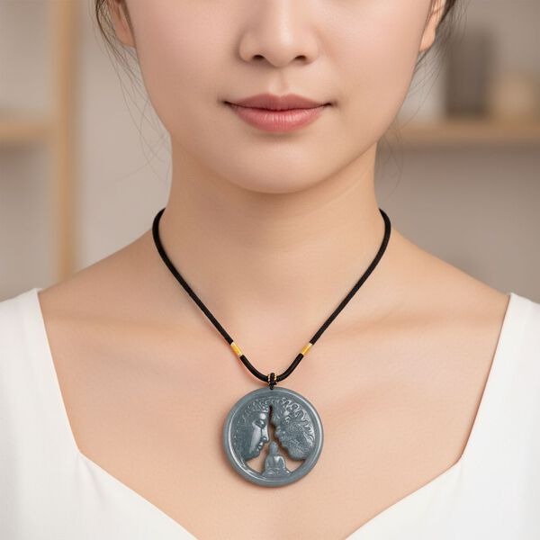 Olmek Jadeit Halskette - 150 ct. image number 3