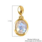 Premium Regenbogen Mondstein-Ohrringe - 2,51 ct. image number 5