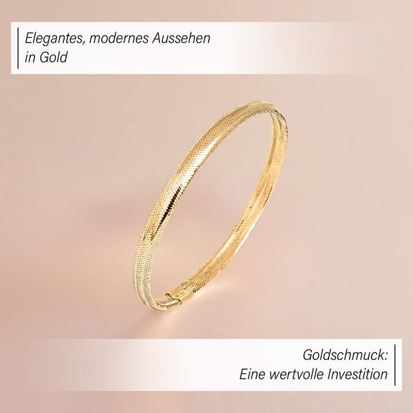 Maestro Kollektion- Precious flexibler Armreif, 585 Gelbgold image number 4