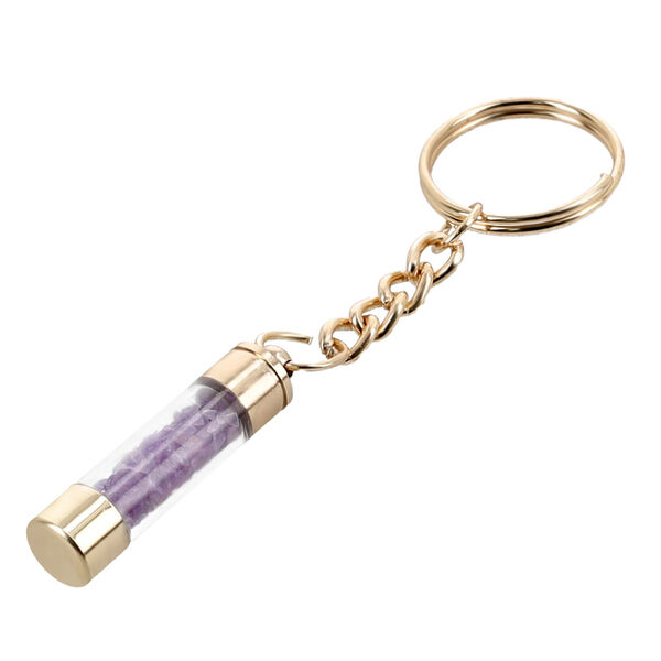 Premium Kollektion - Echter Amethyst-Kugelschreiber mit extra Mine und Schl&uuml;sselanh&auml;nger image number 6