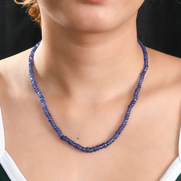 AAA Tansanit 45cm Halskette in 585 Gold - 90 ct. image number 2