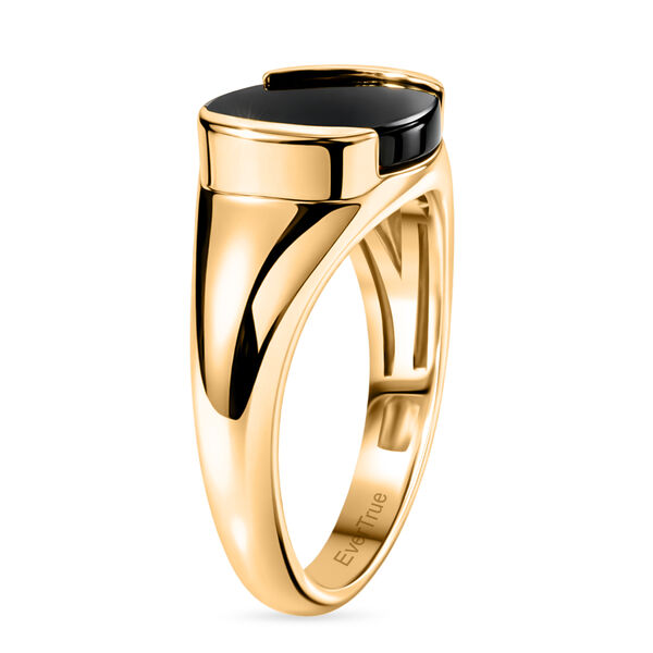 EverTrue AA schwarzer Glasachat Ring - 1,69 ct. image number 4