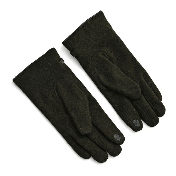 Kaschmir-Handschuhe mit Touchscreen-Funktion, Karomuster, Onesize, Gr&uuml;n image number 3