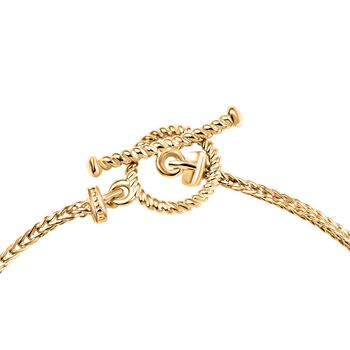 Padparadscha Triplett Quarz und Zirkon Armband, 18cm - 3,36 ct.