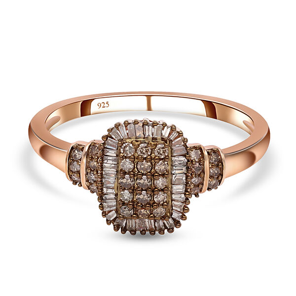 Nat&uuml;rlicher Champagner Diamant-Ring - 0,50 ct.