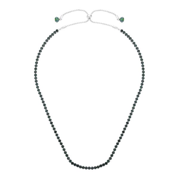 2er-Set - neongrüne Kristall-Halskette und Armband - 0,50 ct. image number 2