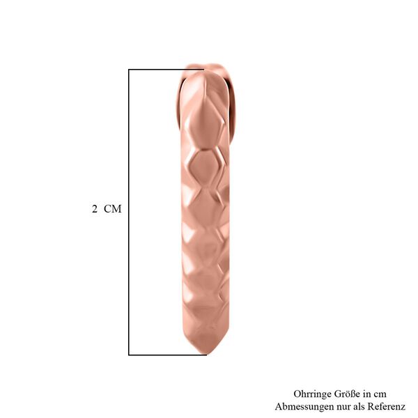 Reiner Edelstahl IP Rosa PlattierungOhrringe ca. 7,40g image number 5