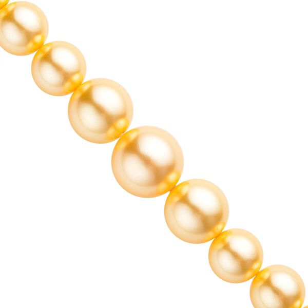 Goldene Muschelkernperle Halskette ca. 50 cm image number 4