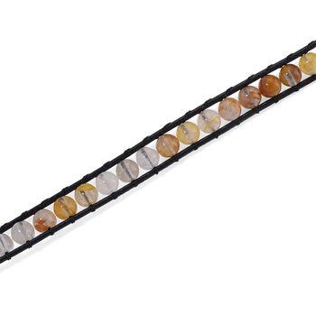 Flexible mehrfarbige H&auml;matoid-Quarz Halskette - 80 ct.