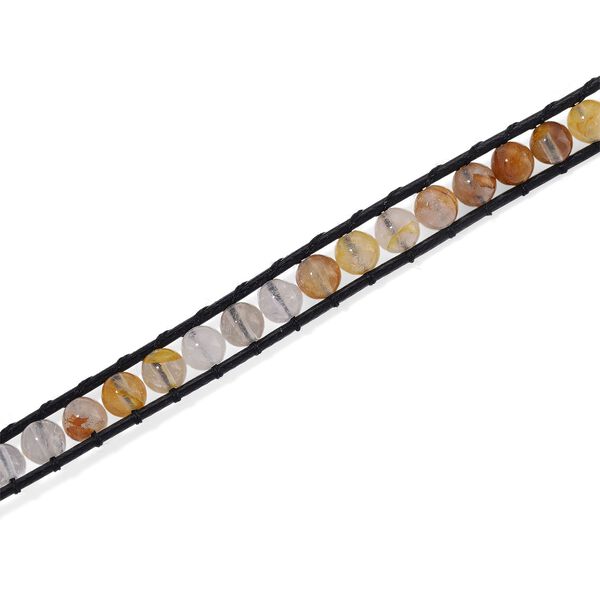 Flexible mehrfarbige H&auml;matoid-Quarz Halskette - 80 ct. image number 4