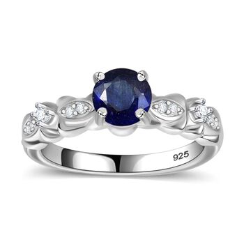Masoala Saphir und Zirkon Ring - 1,46 ct.