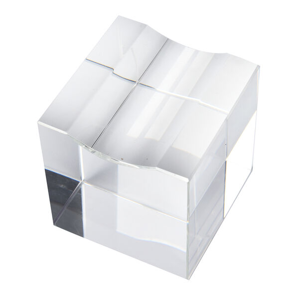 Diamantschliff gr&uuml;ner Glaskristall mit St&auml;nder in Geschenkbox image number 4