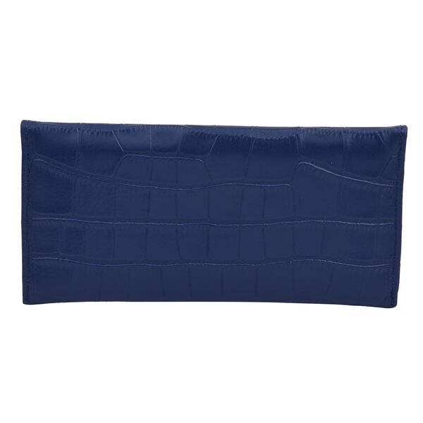 Brieftasche für Damen aus 100% echtem Leder und RFID Schutz, Größe 20,5x10 cm, Dunkelblau image number 3