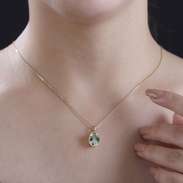 Prasiolith Anhänger - 3,31 ct. image number 3