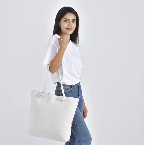 Jacquard gewebte Jute-Tasche mit Schmetterling Design, 42x34 cm, Schmetterling image number 3