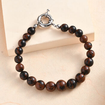 Roter Jaspis Armband ca. 19 cm Messing rhodiniert ca. 70.00 ct