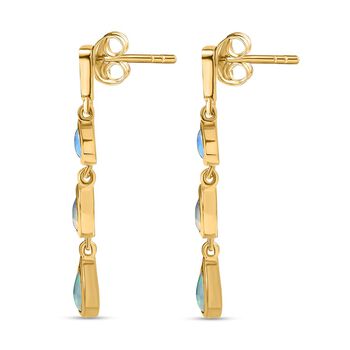 Nat&uuml;rliche, &auml;thiopische Opal-Ohrh&auml;nger - 0,98 ct.