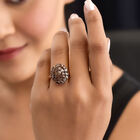 Natürlicher Champagner Diamant Ring, 925 Silber Roségold Vermeil (Größe 21.00), ca. 3.50 ct image number 2