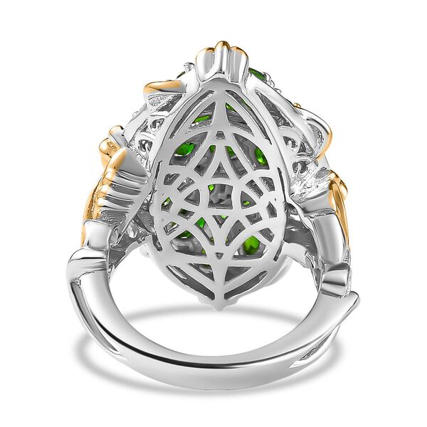 Natürlicher Chromdiopsid-Ring - 5,19 ct. image number 8