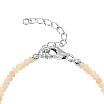 Nat&uuml;rlicher, &auml;thiopischer Welo Opal Armband ca. 18 cm + 3.5 cm Extender 925 Silber platiniert ca. 5.91 ct