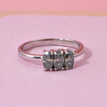Paraiba Moissanit Ring - 0,65 ct.