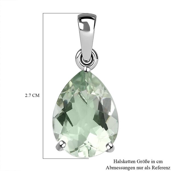 Gr&uuml;ner Amethyst Anh&auml;nger, 925 Silber platiniert ca. 7,53 ct image number 6