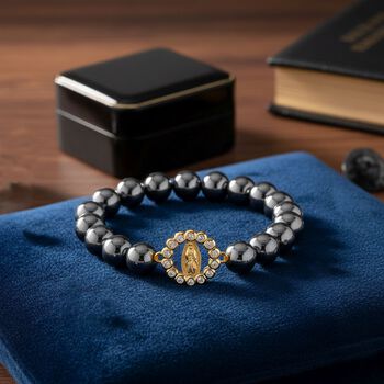 Terahertz, Wei&szlig;er Zirkonia Armband, Flexibles, Nickelfreies Messing