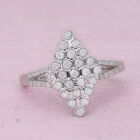 Diamant Cluster Ring 925 Silber platiniert  ca. 0,50 ct image number 1