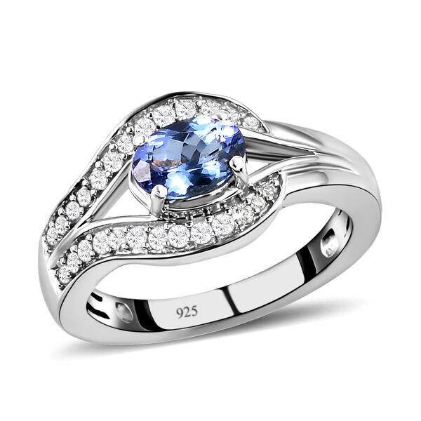 AA Tansanit und Zirkon Ring - 0,91 ct. image number 4