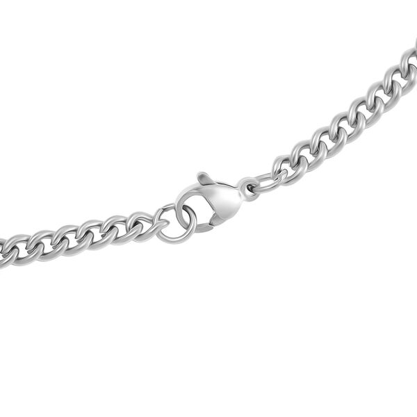 3er Set - Kugelkette 40 cm,  Gliederkette 45 cm, Ankerkette 55 cm, Edelstahl, Silberfarben image number 7