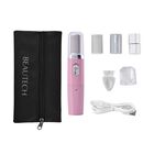 4-in-1 Hornhautentferner & Nagelpolierer mit Aufbewahrungstasche, Wasserdicht, rosa