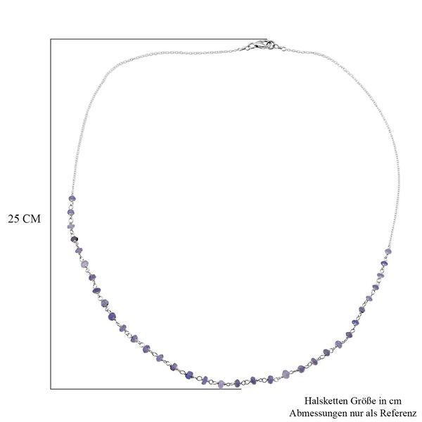 Tansanit Halskette ca. 50 cm 925 Silber ca. 6,00 ct. image number 5