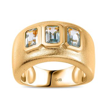 Himmelblauer Topas-Ring - 2,18 ct.