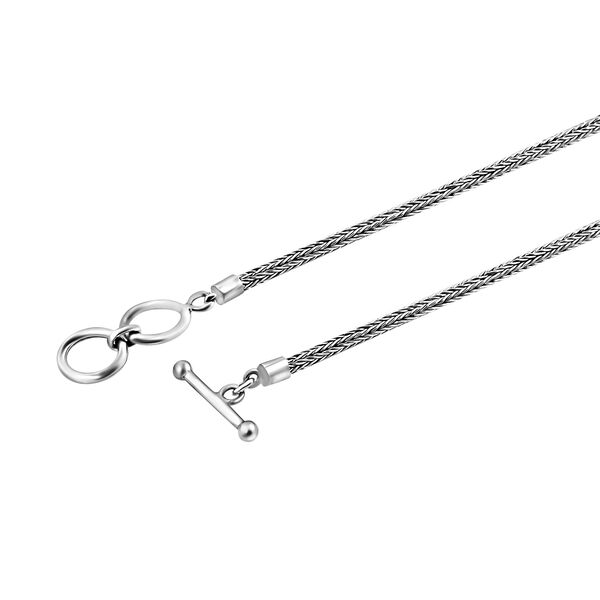 Sajen Silver- Ochse Knochen und Multi-Edelstein-Halskette, 50cm image number 5