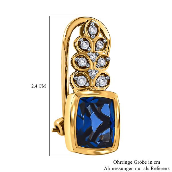 Ceylonfarbene Quarz und Zirkon-Ohrringe - 5,14 ct. image number 5