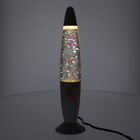 HOMESMART - dekorative Glitzerlampe mit entspannendem Lichtspiel, H&ouml;he 33,5 cm, Transparent