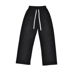 Sommerhose mit Kordelzug, Länge 96cm, Hüfte 53cm, Taille 6cm, Schwarz