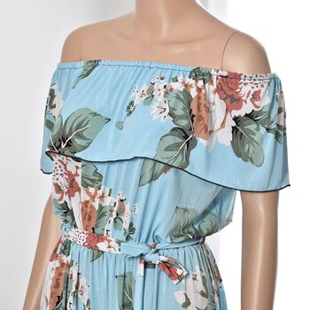 Maxikleid, Himmelblau