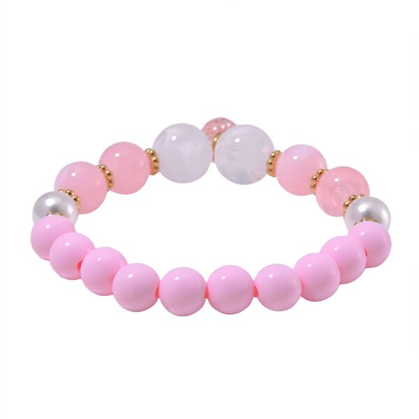 4er Set STRADA - Uhr mit Rosa Kristall Armbänder image number 6