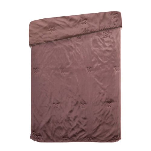 Serenity Night - 100% Maulbeerseide kühlende Sommerdecke mit Seidenstoff and Seidenfüllung, 1000 Gramm Seide, L135*B200cm, taupe