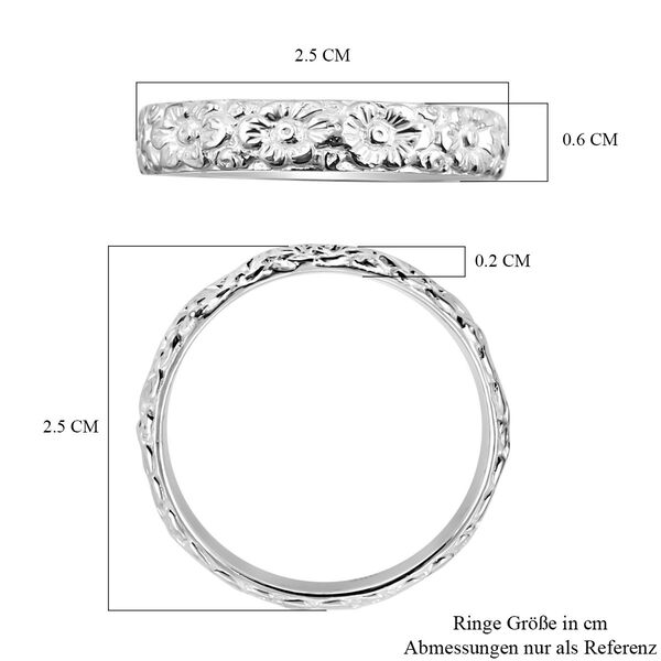 Royal Bali Kollektion - Ring mit floralen Motiven image number 4