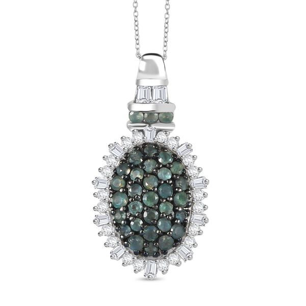 D’Joy Alexandrit und Moissanit Ring und Anhänger mit 50cm Kette image number 1