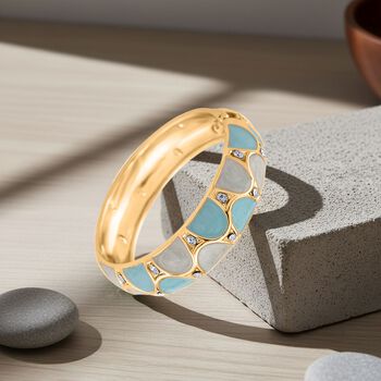 Wei&szlig;er Kristall Armreif ca. 18.5 cm Standard