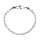925 Silber Königskette-Armband ca. 19 cm ca. 10,00g