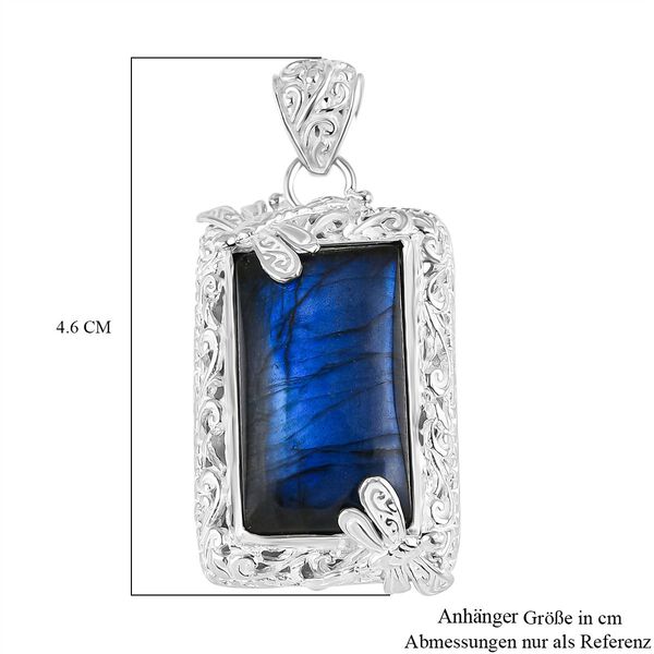 Labradorit Anhänger 925 Silber ca. 19,39 ct. image number 5